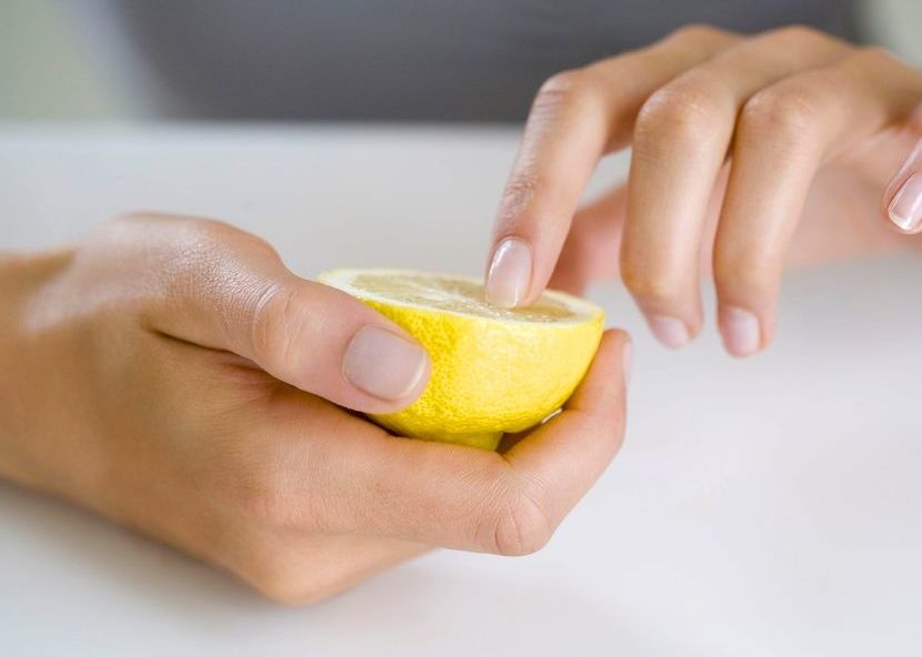Лимонный сок для восстановления ногтей